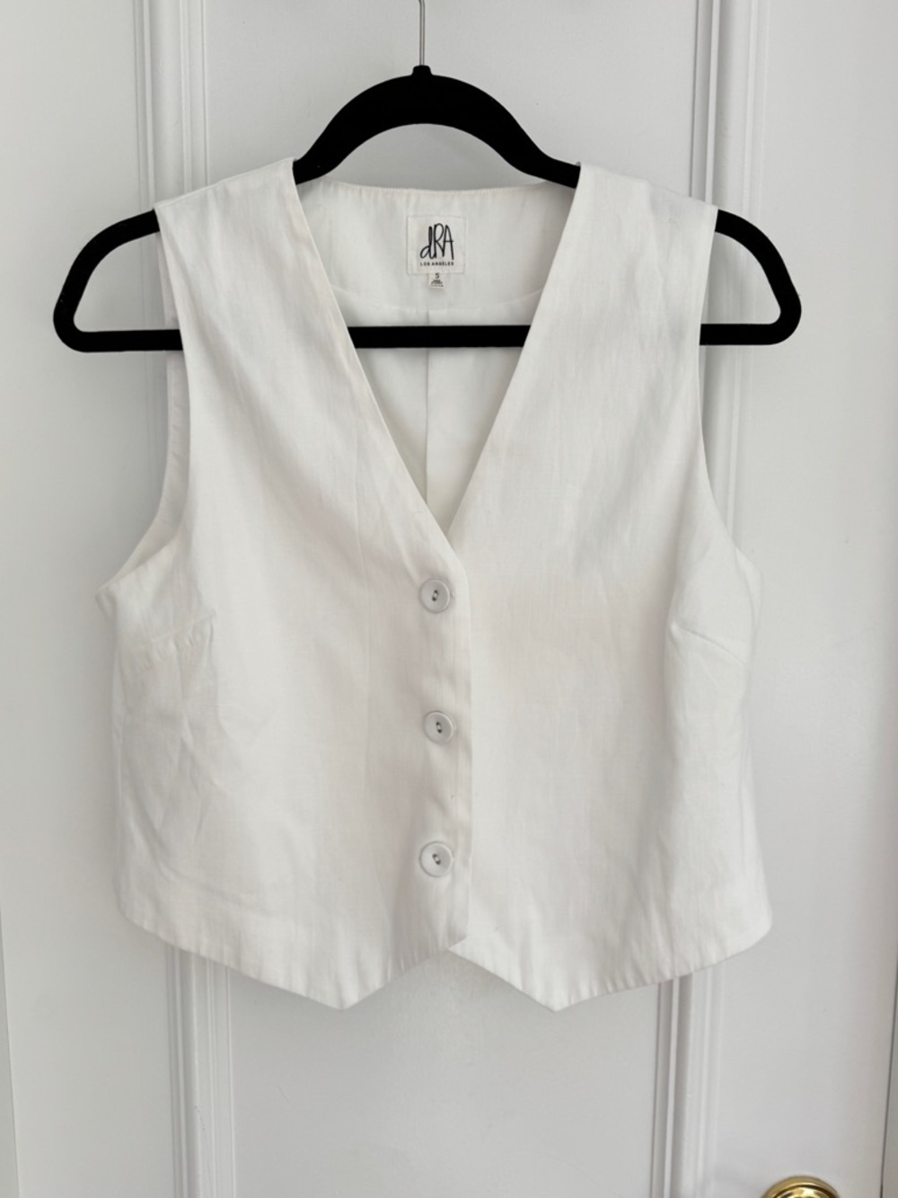 DRA Los Angeles White Vest Waistcoat Excellent Condition Size Small